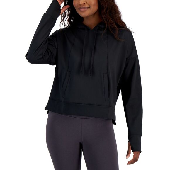 Ideology Sweaters - ID Ideology Women S Relaxed Solid Techy Hoodie Large Size 2X